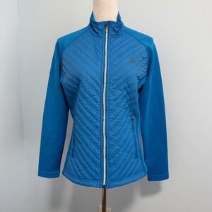 LW Levelwear Women’s zip-up stretchy moisture-wicking‎ Blue Jacket Size M
